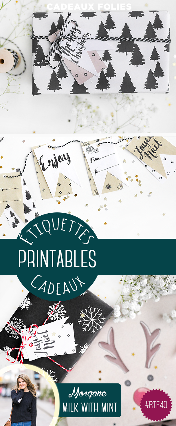 étiquettes cadeaux printables