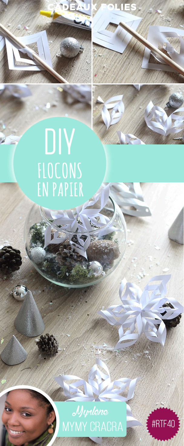 Flocons en papier DIY