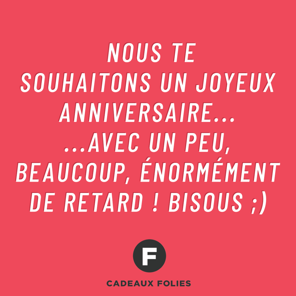 Message d'anniversaire