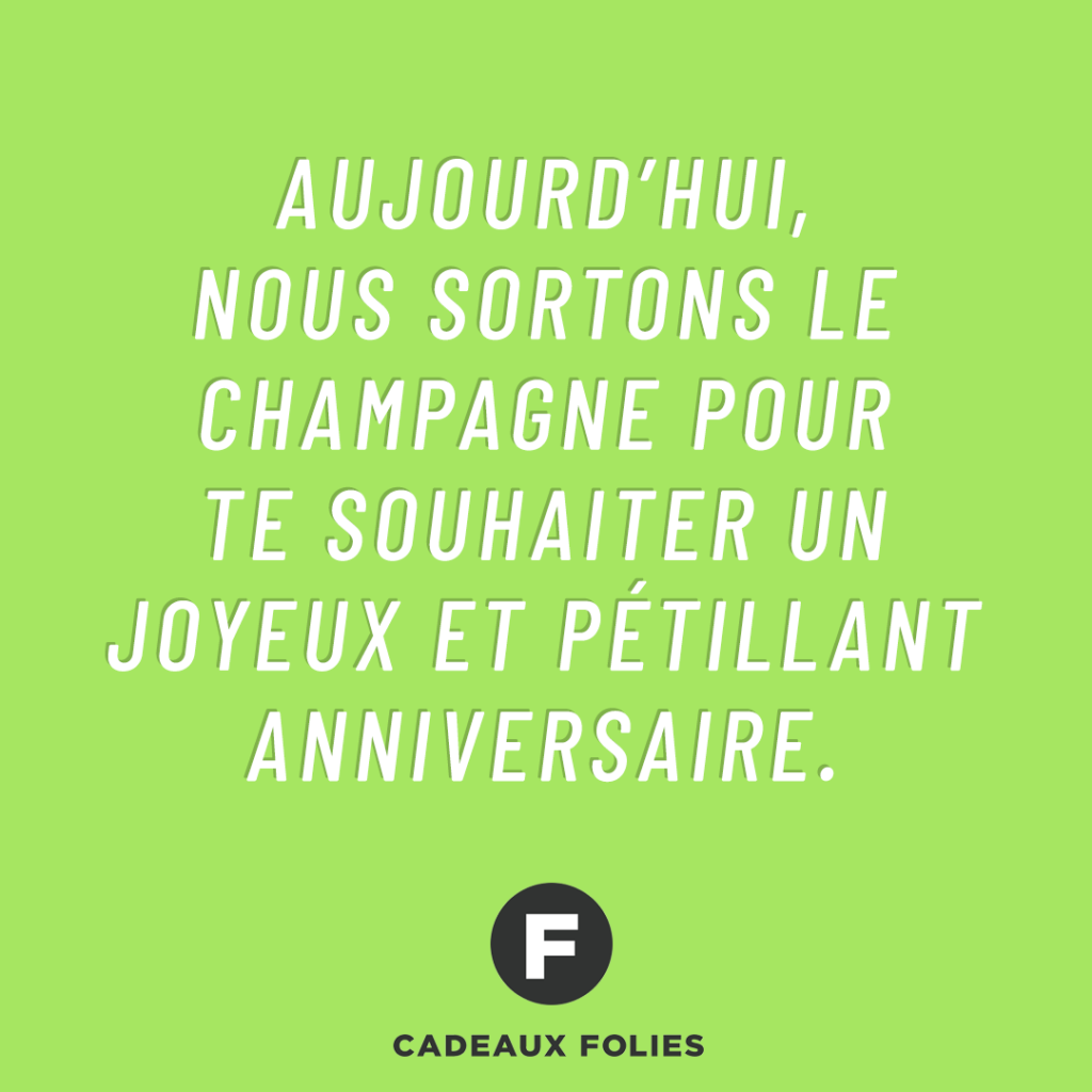 Message d'anniversaire