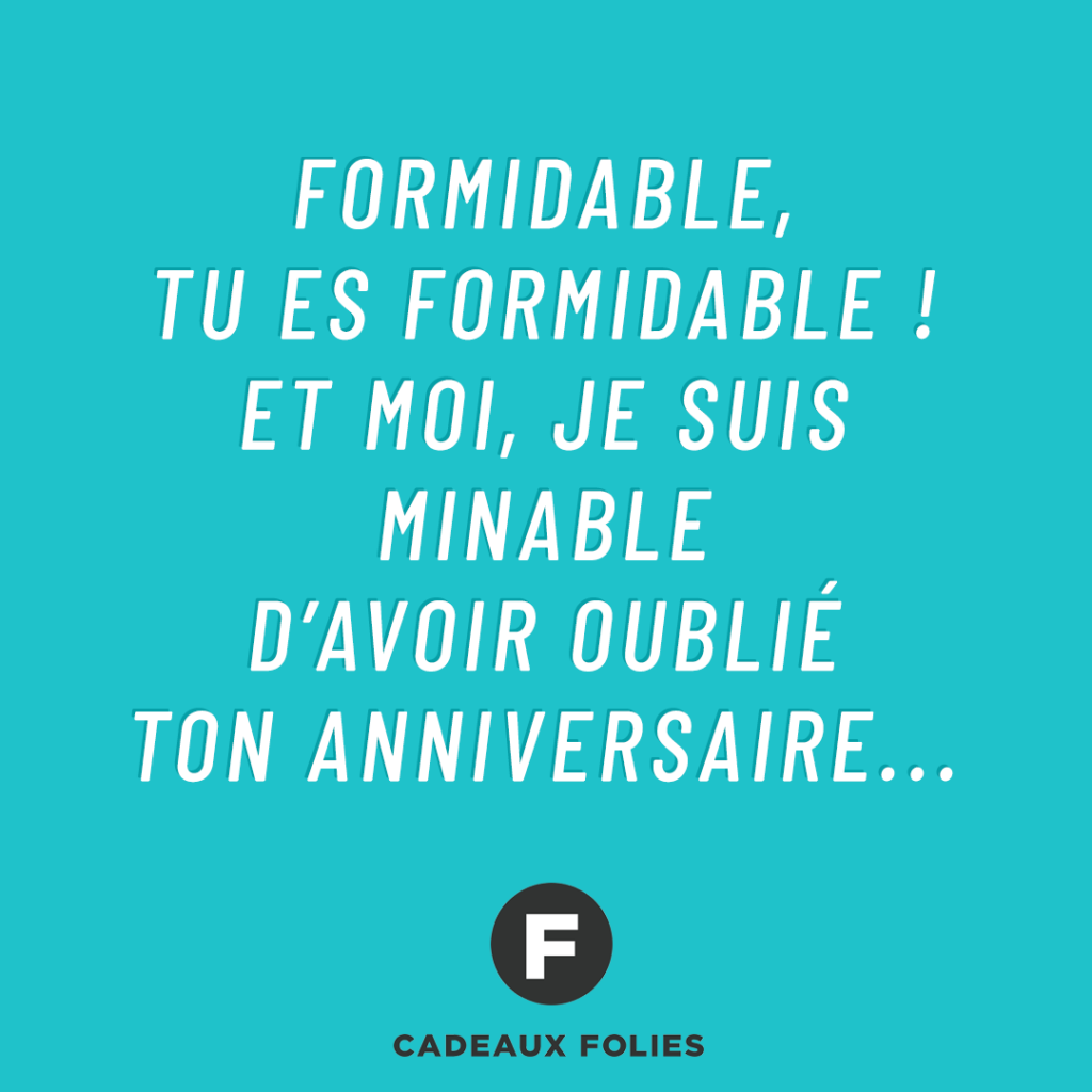 Message d'anniversaire