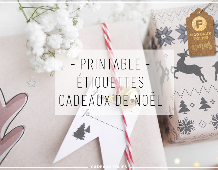 étiquettes cadeaux printables