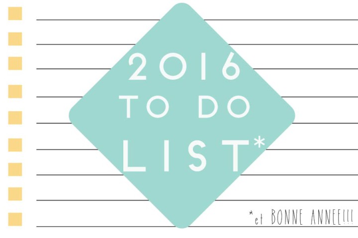 bonnes résolutions de 2016