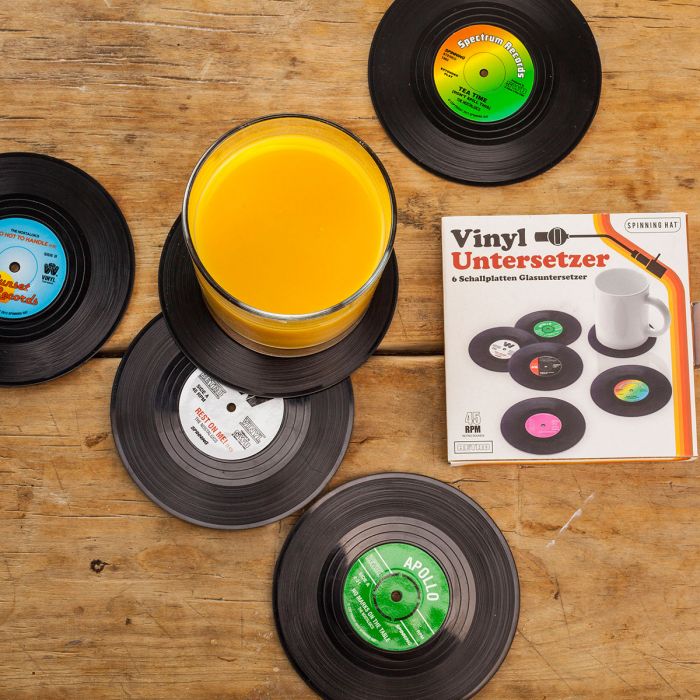 6 sous-verres Look vinyle 14,95 €