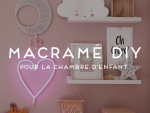 macramé, DIY, décoration chambre d'enfant