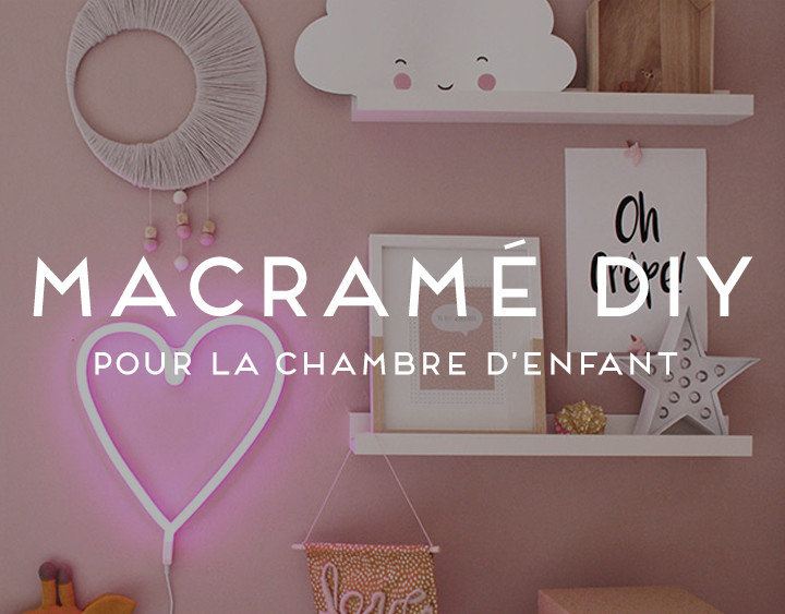 macramé, DIY, décoration chambre d'enfant