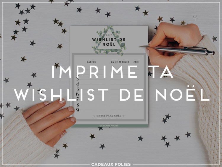 Imprime ta liste de cadeaux de Noël (c'est gratuit et joli !)
