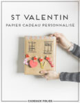 papier cadeau personnalisé st valentin