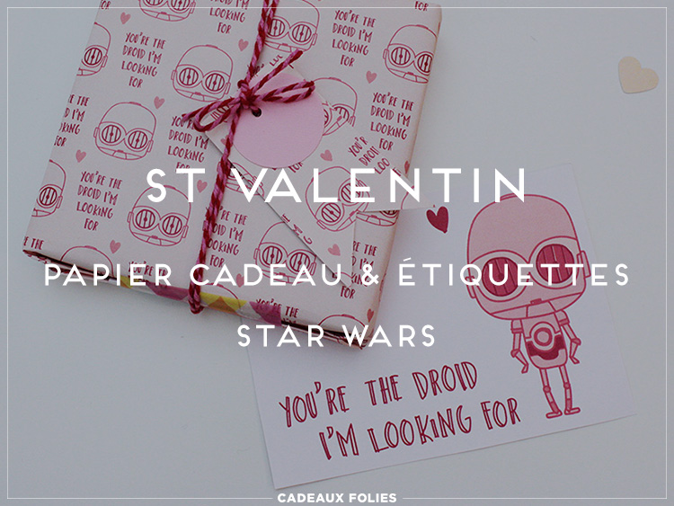 Printable - Saint Valentin : Papier cadeau & étiquettes - Papier