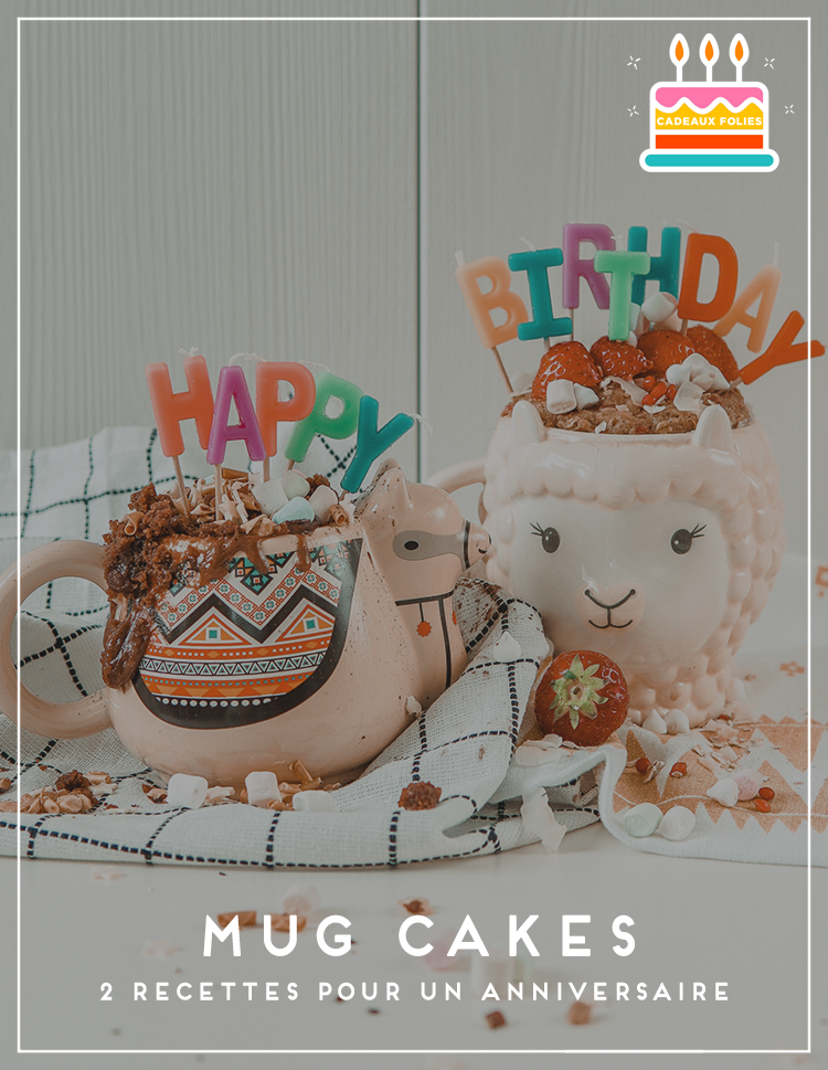 mug cake anniversaire