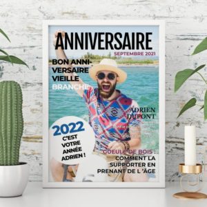 Poster personnalisé qui ressemble à une couverture de magazine