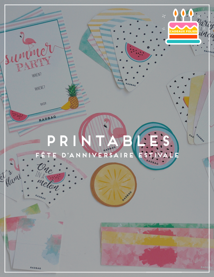 Printables - Fête d’anniversaire d’été