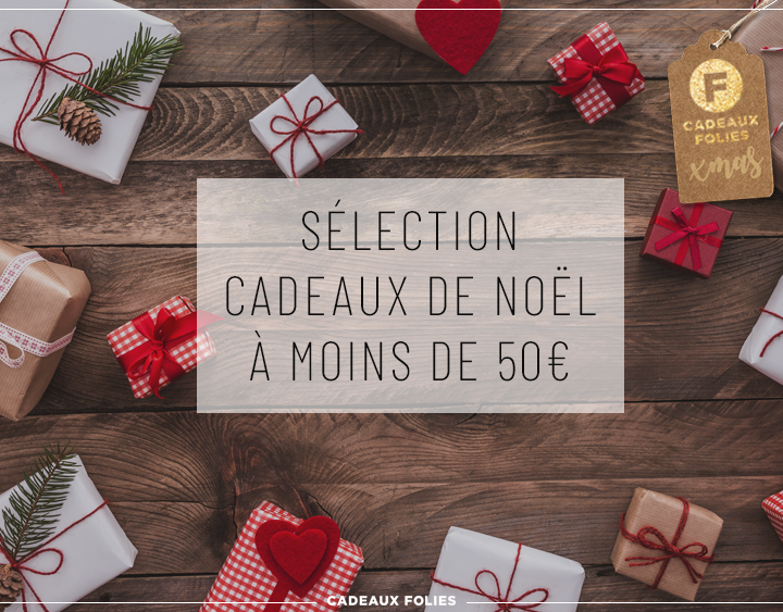 Merveilleuses idées cadeaux de Noël à moins de 50€