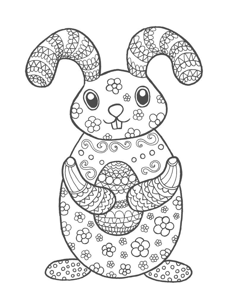 5 Beaux Coloriages De Pâques Pour Enfants Adultes