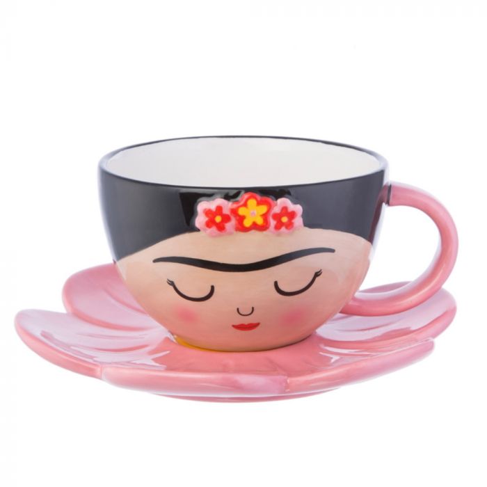 cadeau fête des Mères Ensemble Tasse & Soucoupe Frida