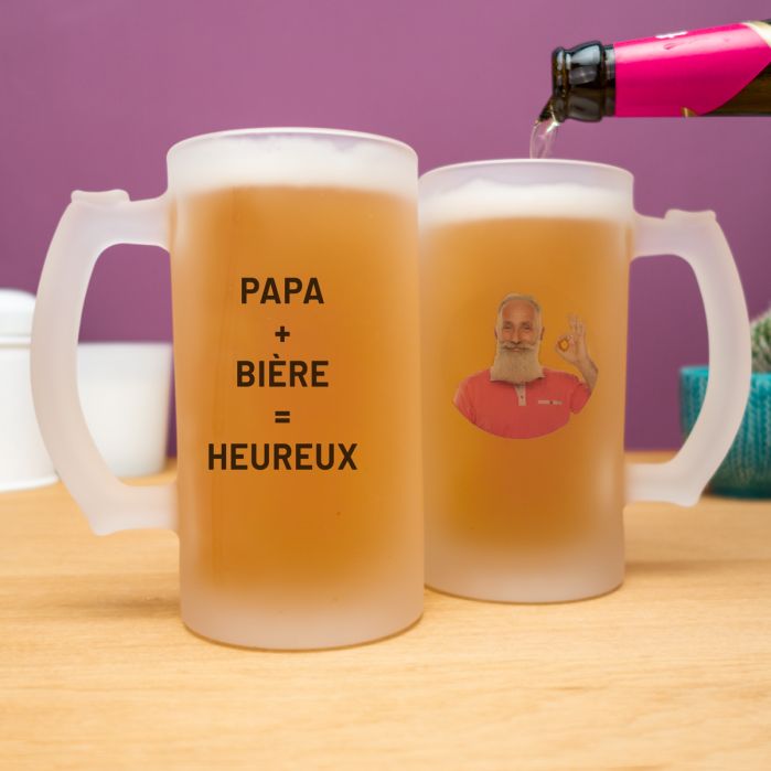 Chope de bière Père-Fect, Cadeau Fête des Pères