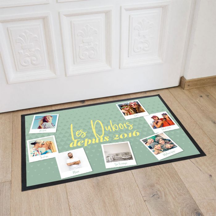 citation mariage Paillasson Personnalisable - Texte & 7 Photos