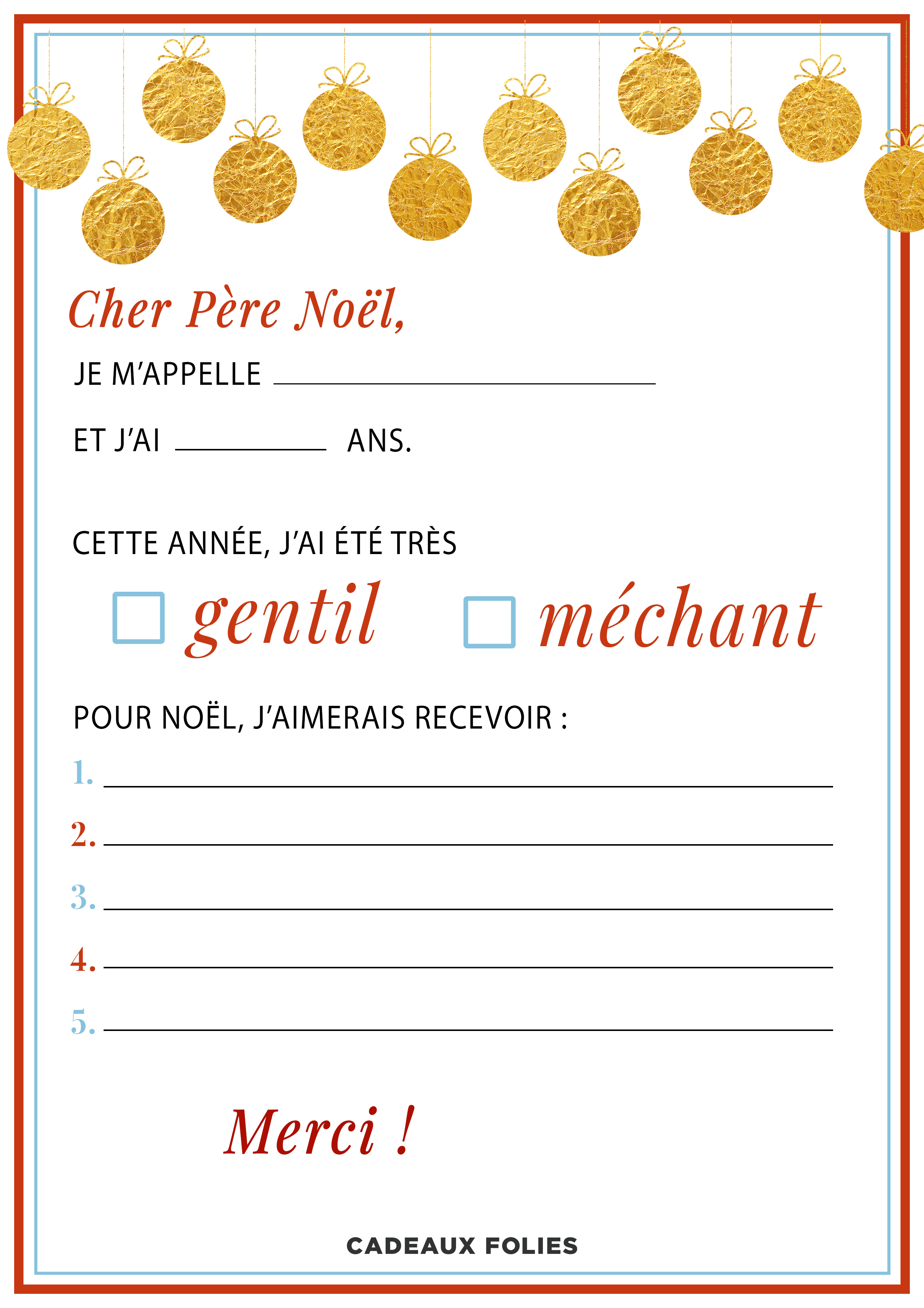 Bon cadeau à imprimer pour Noël - Le Blog de CadeauxFolies