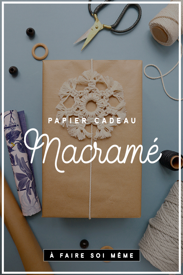 papier cadeau macramé