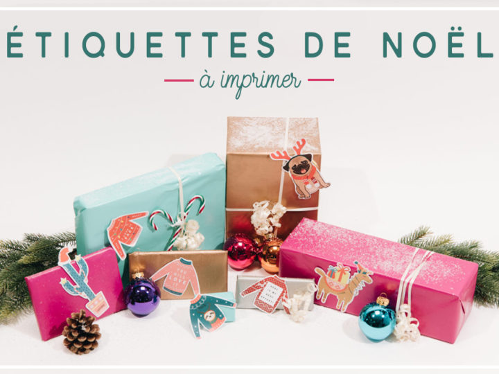 etiquettes cadeaux noel