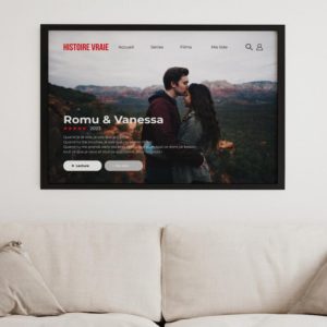 Poster personnalisé au design du menu Netflix