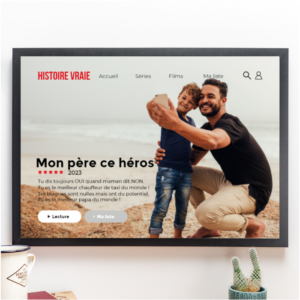 Poster personnalisé avec Père et fils Style Netflix