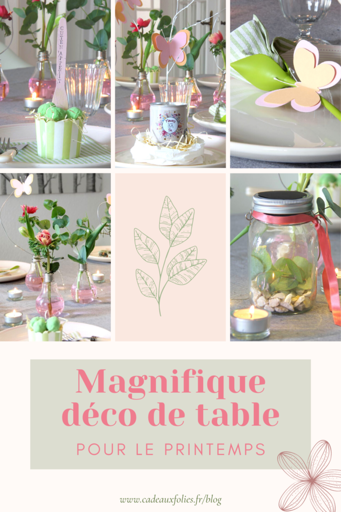 déco de table à faire soi-même