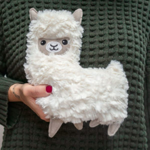 cadeau écologique Peluche chauffante lama