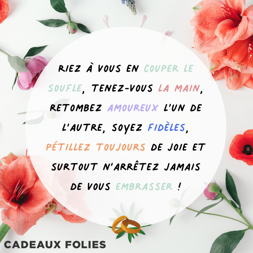 vœux de mariages cadeau mariage cadeaux folies 9