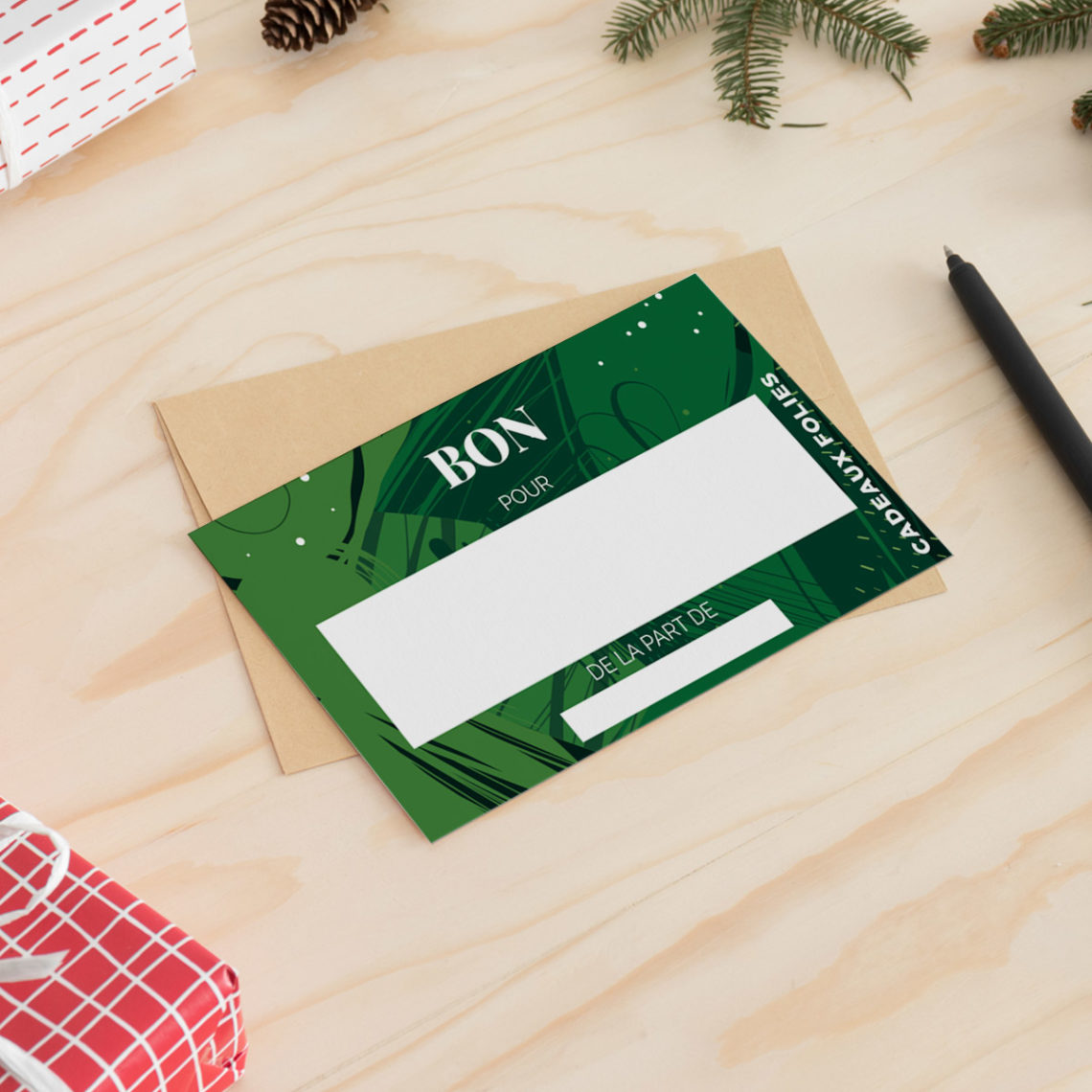 Bon cadeau à imprimer pour Noël - Le Blog de CadeauxFolies