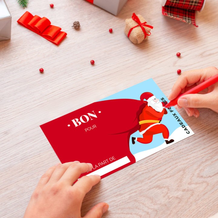 Bon cadeau à imprimer pour Noël - Le Blog de CadeauxFolies