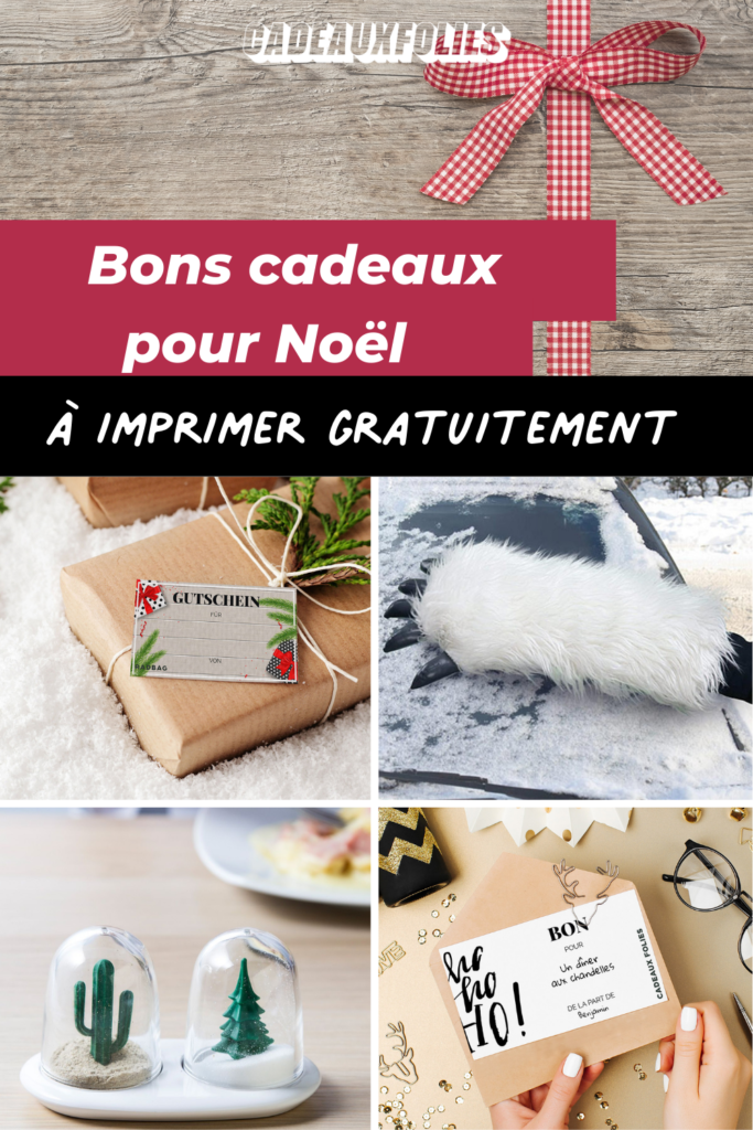 Printable - Bon cadeau à imprimer - Illustration d'après photo