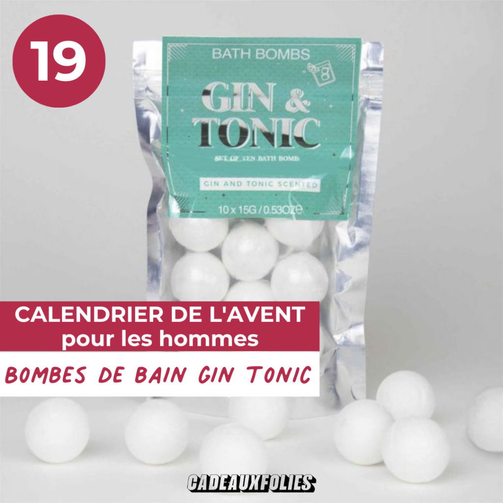 bombes de bain au gin-tonic