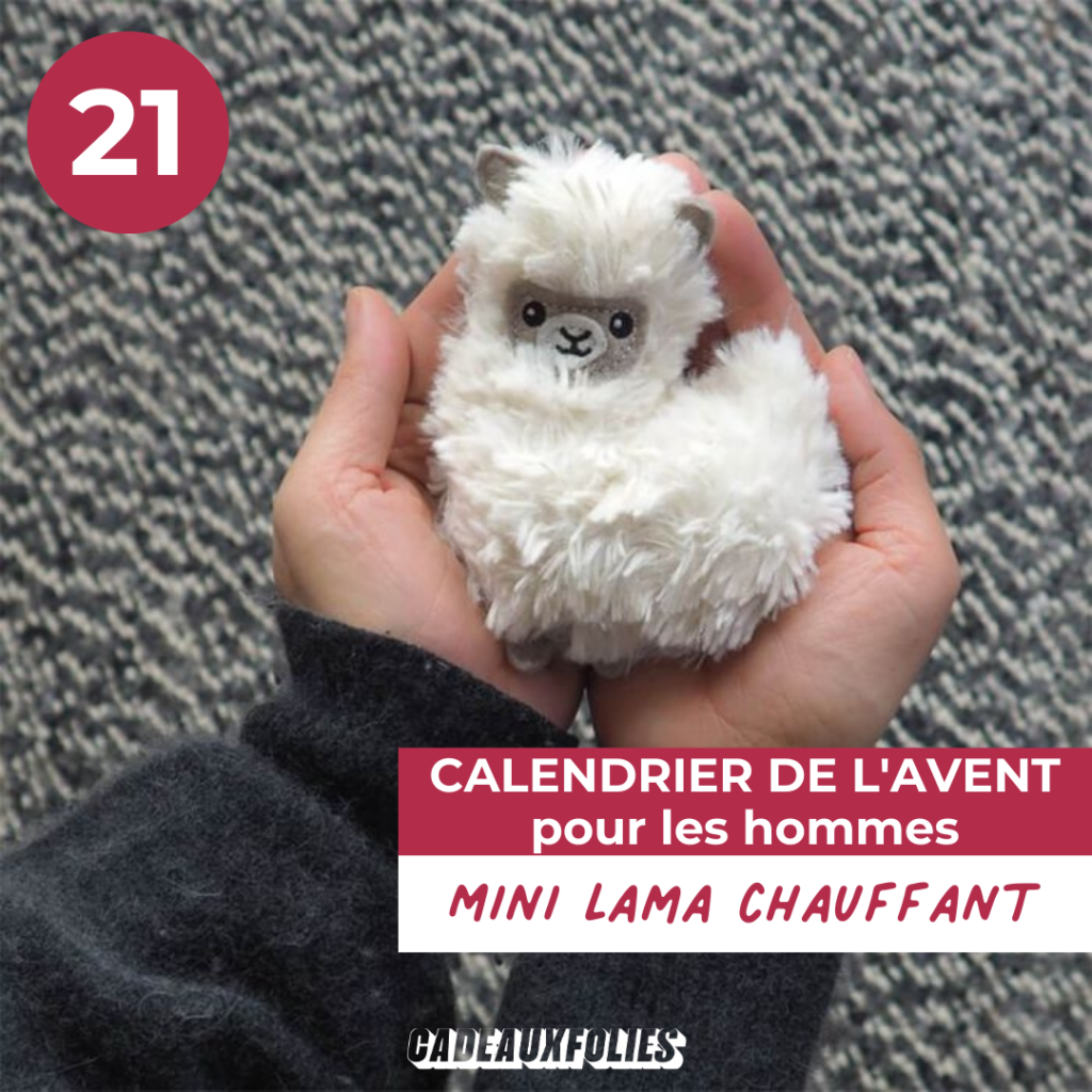 Bouillotte en forme de peluche lama