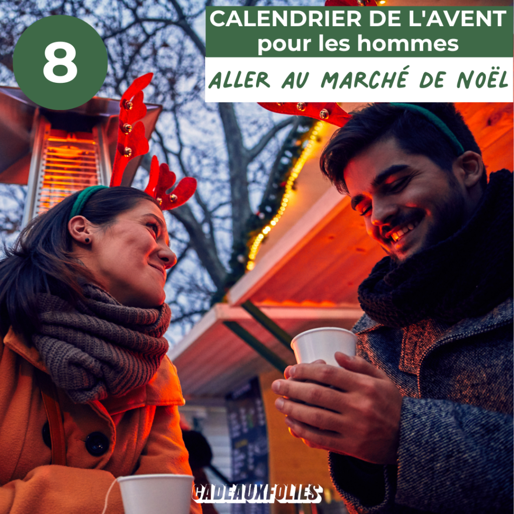 couple au marché de noel