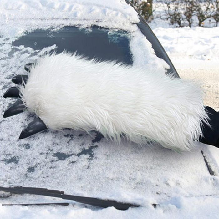 Grattoir à glace en forme de patte de yéti