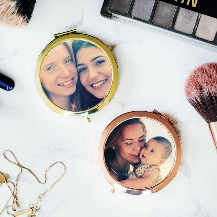 Miroirs de poche personnalisés avec une photo