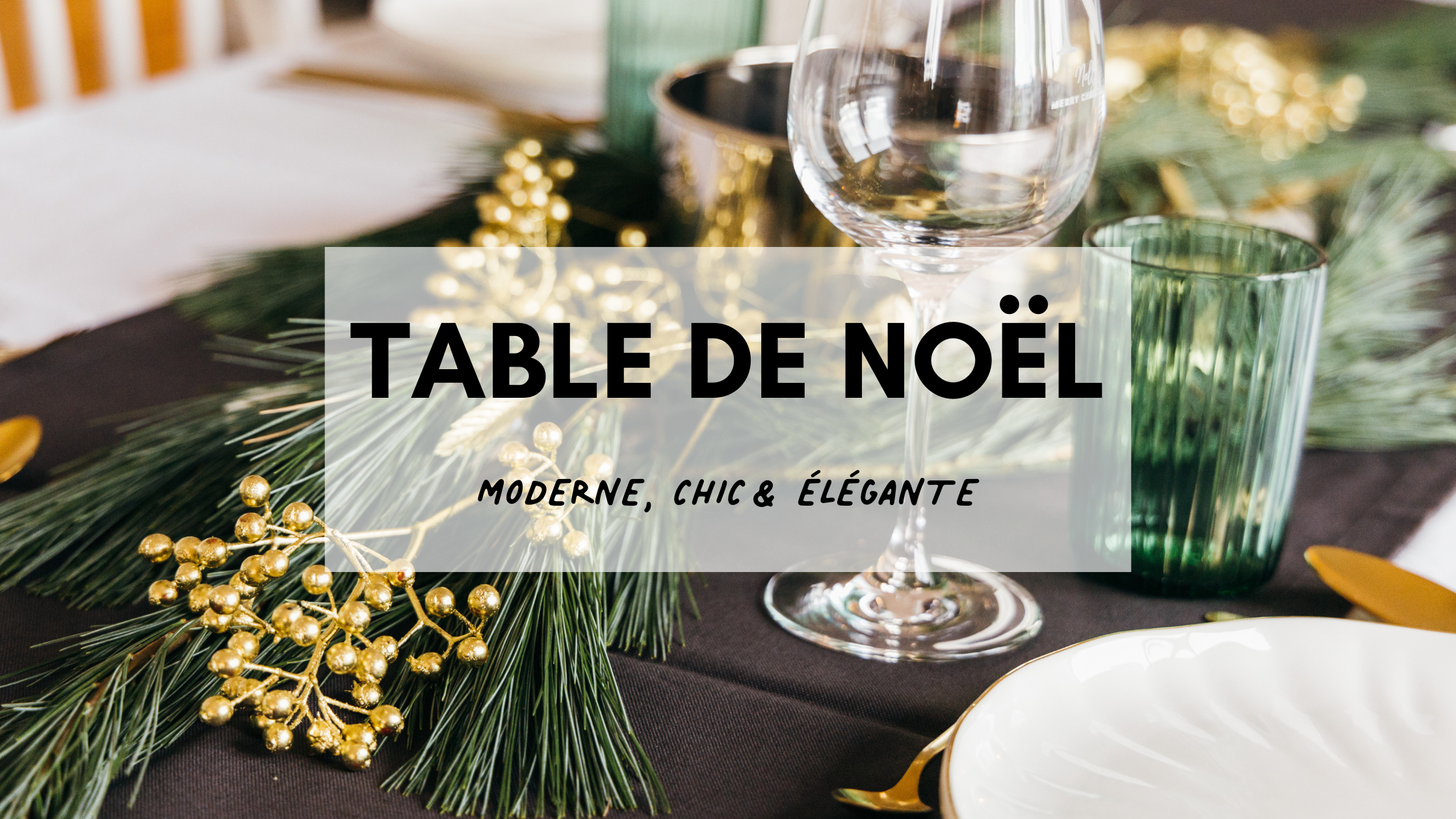 DIY marques verres originaux pour decoration table de noel
