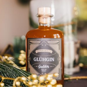 bouteille de gin chaud