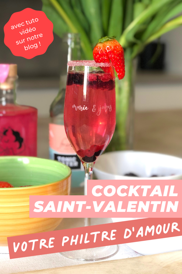 Cocktail Saint-Valentin : votre philtre d’amour - Le Blog de CadeauxFolies