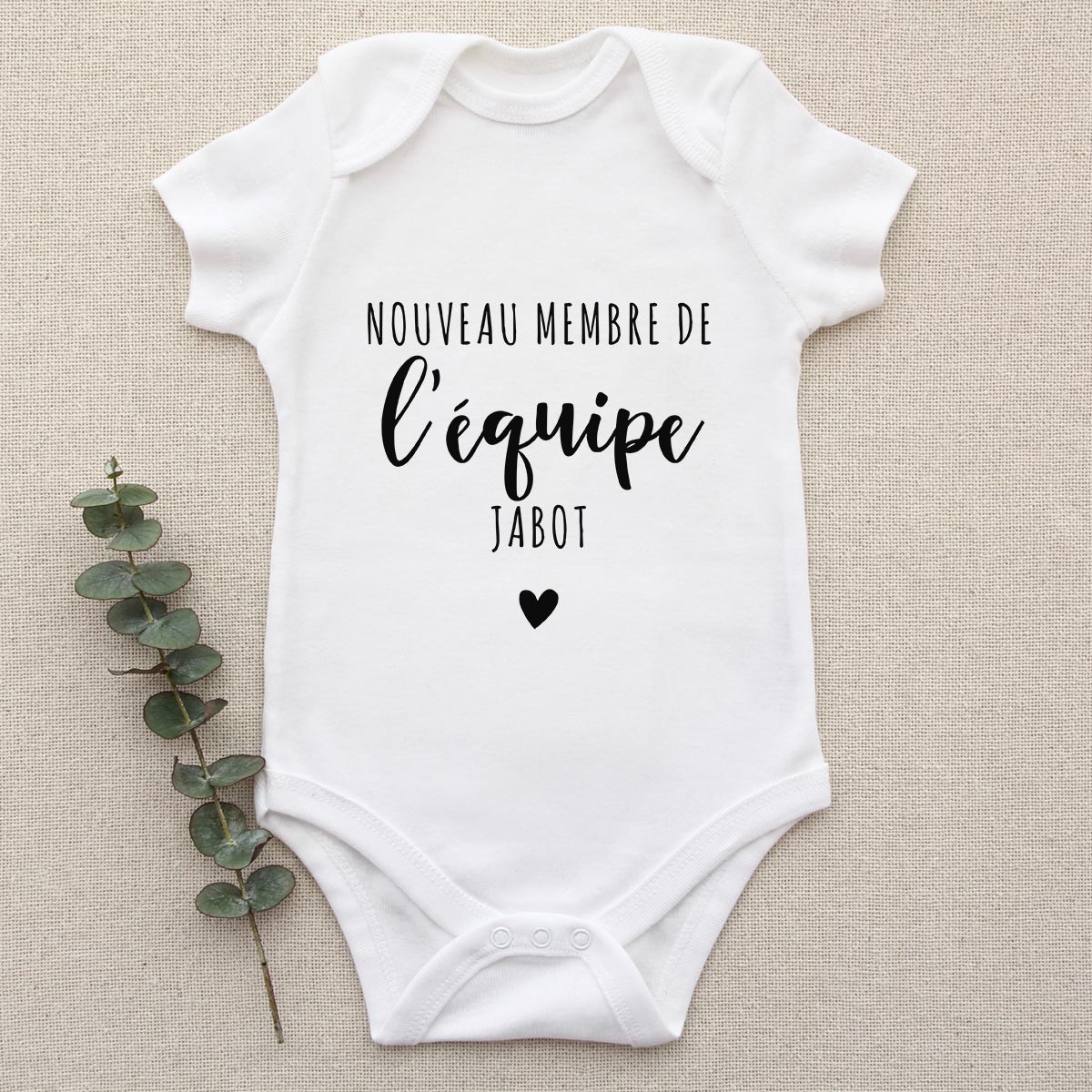 Body bébé personnalisé avec texte