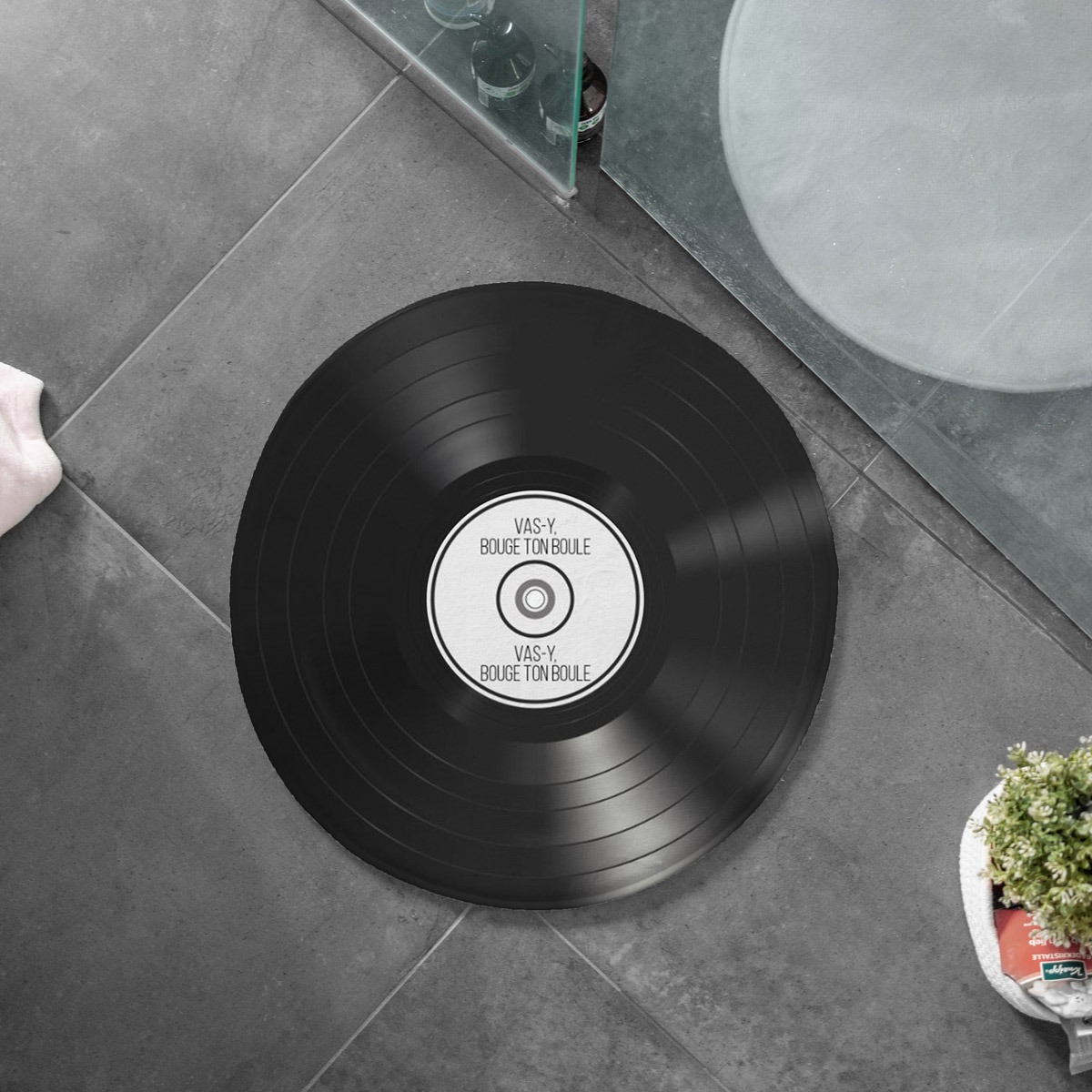 Tapis de bain personnalisé - Vinyle