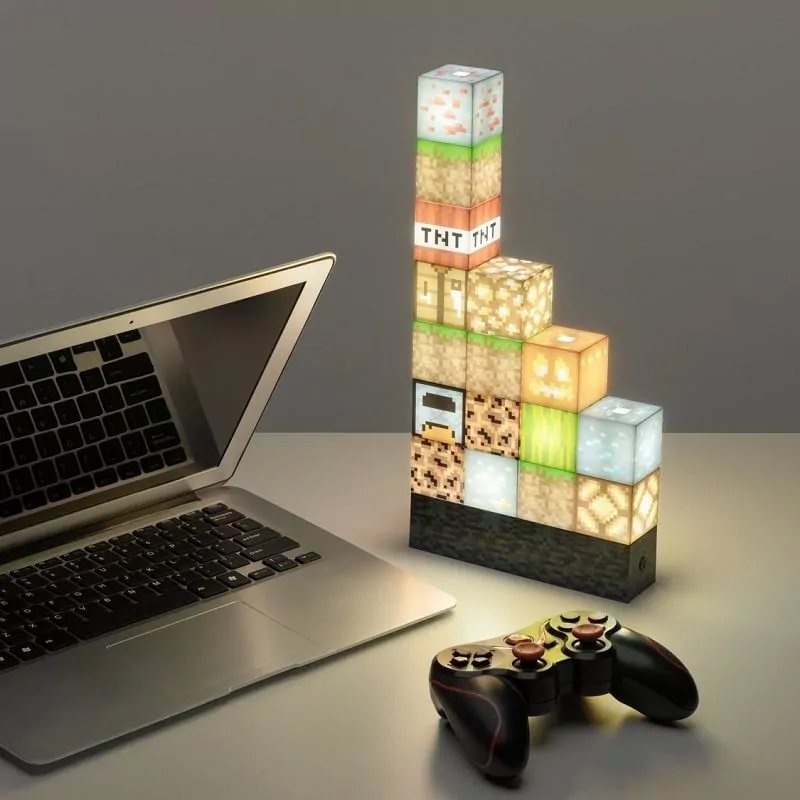 Lampe blocs Minecraft avec 16 éléments