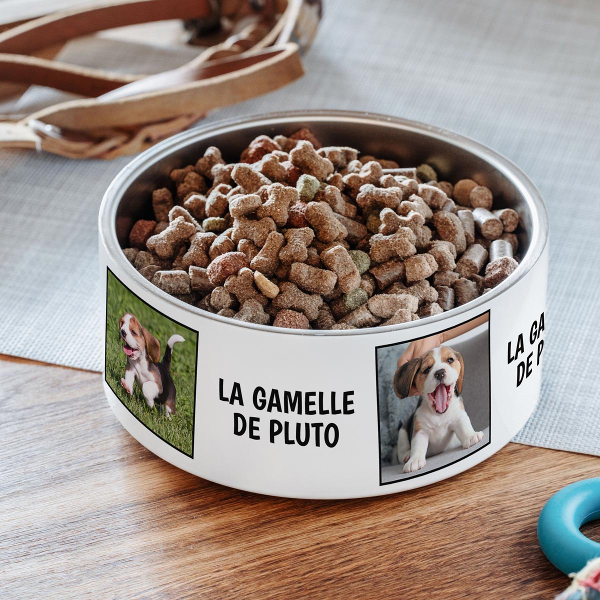 Gamelle avec photo et texte
