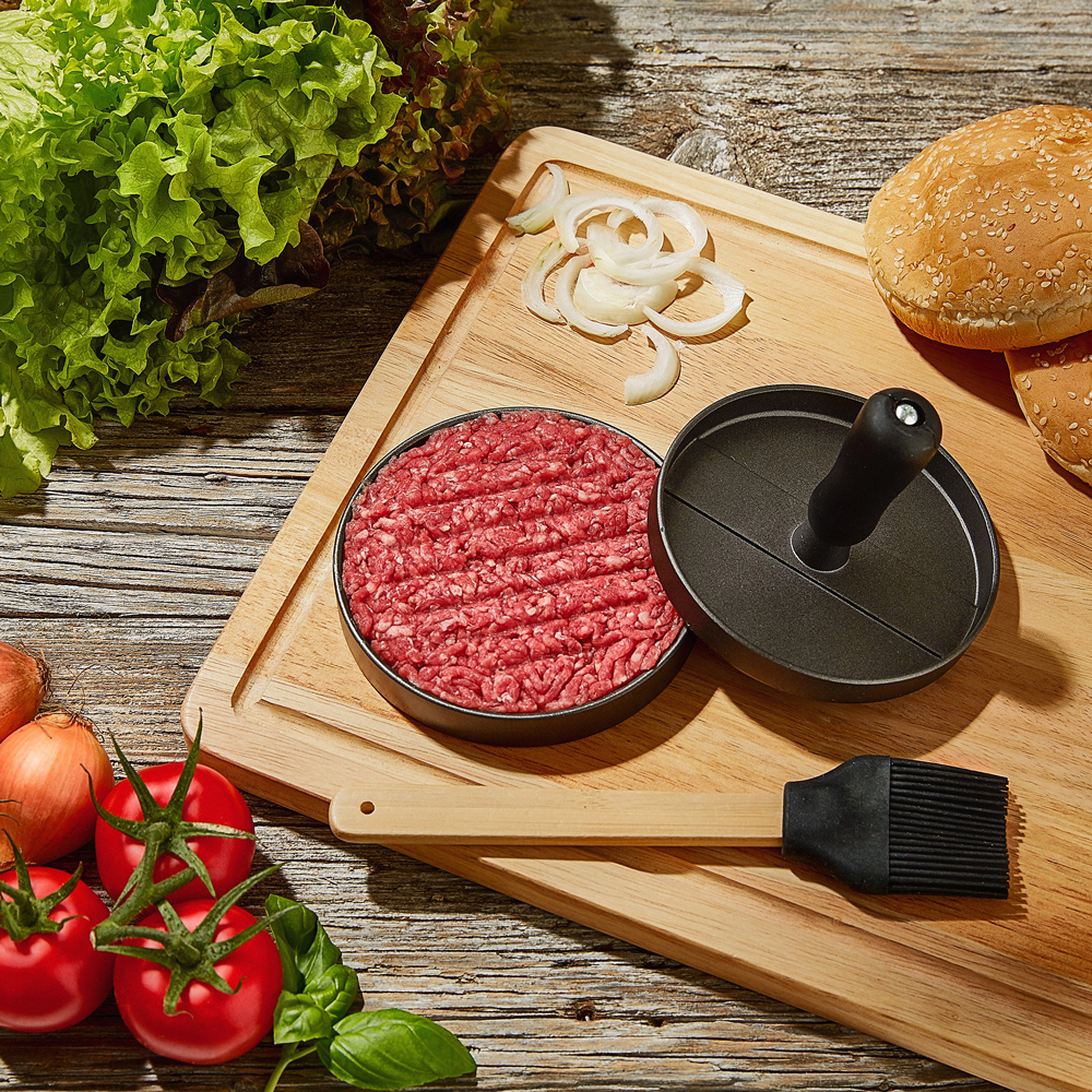 Presse à burger pour BBQ avec accessoire