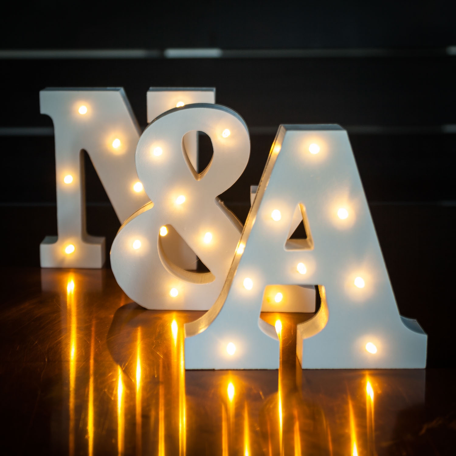 Lettres en bois Lumineuses