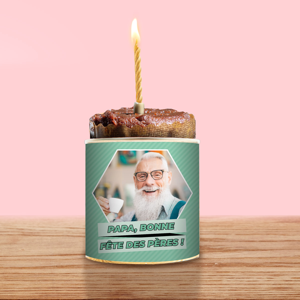 Cancake avec Photo et Texte
