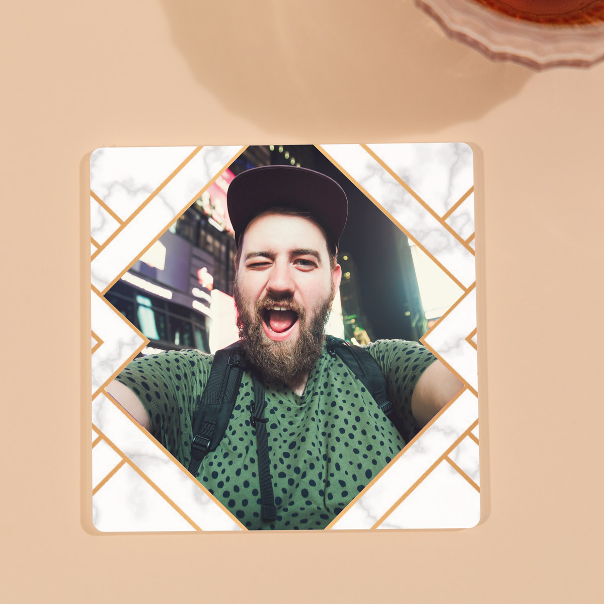 Set de 4 sous-verre personnalisés avec photo
