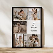 Poster personnalisé avec 5 photos et texte