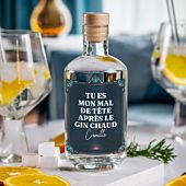 Gin personnalisé avec texte et nom